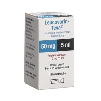 Leucovorin-Teva Inj sol 50mg/5ml perf 5ml