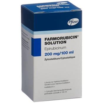 Farmorubicin Solution Inj L&ouml;s 200 mg/100ml Cytosafe 100 ml