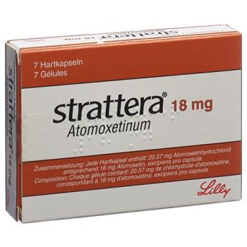 Strattera caps 18 mg 7 pcs