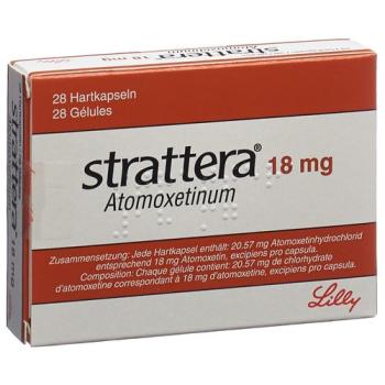 Strattera caps 18 mg 28 pcs