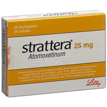 Strattera caps 25 mg 28 pcs