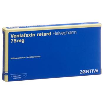 Venlafaxine retard Helvepharm Ret Capsules 75 mg 14 pcs