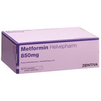 Metformin Helvepharm Filmtabl 850 mg 100 pcs