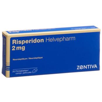 Risperidon Helvepharm Filmtabl 2 mg 20 pcs