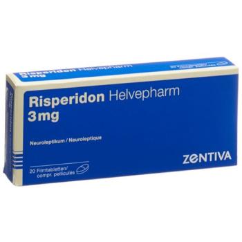 Risperidon Helvepharm Filmtabl 3 mg 20 pcs