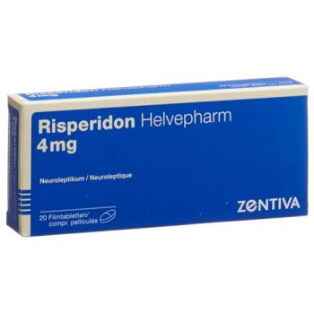 Risperidon Helvepharm Filmtabl 4 mg 20 pcs