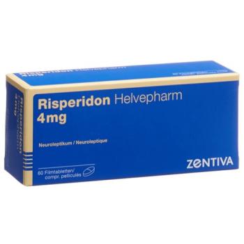 Risperidon Helvepharm Filmtabl 4 mg 60 pcs