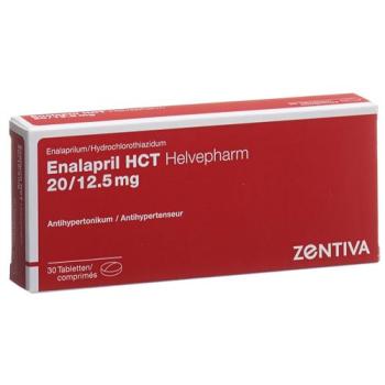 Enalapril HCT Helvepharm Tabl 20/12.5 mg 30 pcs