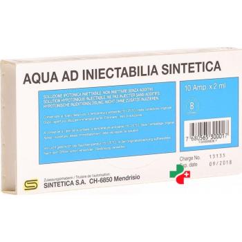 Aqua ad iniectabilia Sintetica Inj L&ouml;s 2ml ampoules 10 pcs