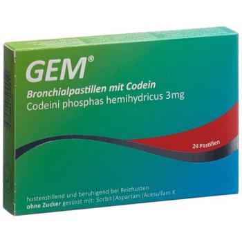 GEM bronchial lozenges with codeine 24 pcs