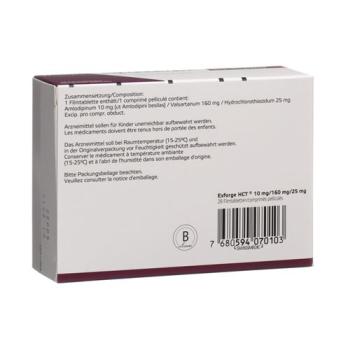 Exforge HCT Filmtablet 10mg/160mg/25mg 28 pcs