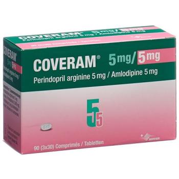 Coveram Tabl 5/5 mg Ds 90 pcs