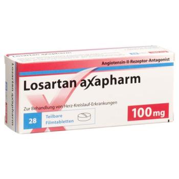 Losartan Axapharm Filmtabl 100 mg 98 pcs