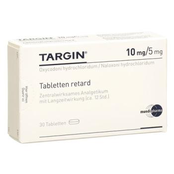 Targin Retard 10/5 mg 30 tablets