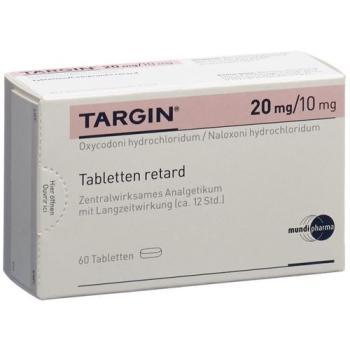 Targin Ret Tabl 20 mg/10 mg 60 pcs