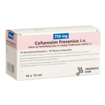 Cefuroxime Fresenius IV Dry sub 750mg 10 fluff 15ml