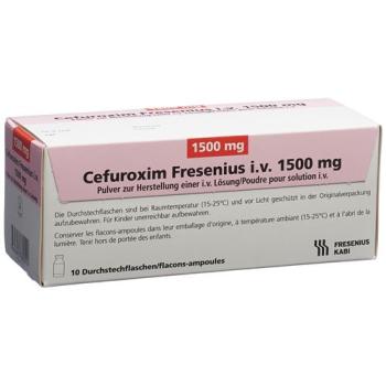 Cefuroxime Fresenius IV Dry sub 1500mg 10 fluff 20ml