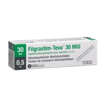 Filgrastim-Teva Inj L&ouml;s 30 Mio U/0.5ml 5 Fertspr 0.5 ml