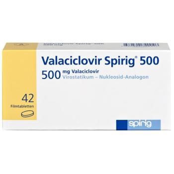 Valaciclovir Spirig film tablets 500 mg 42 pcs