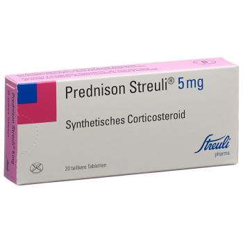 Prednisone Streuli Tabl 5 mg 20 pcs