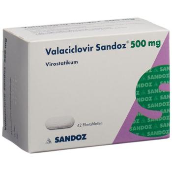 Valaciclovir Sandoz film tablets 500 mg 42 pcs