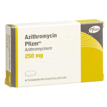 Azithromycin Pfizer Filmtablet 250 mg 4 pcs