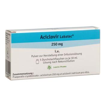 Aciclovir Labatec dry sub 250 mg through 5 pcs