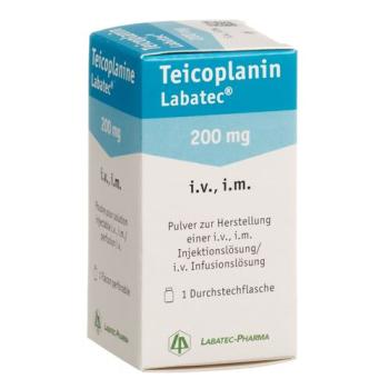 Teicoplanin Labatec dry sub 200 mg throughput