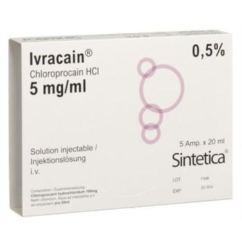 Ivracain Inj Solu 5mg/ml 5amp 20ml