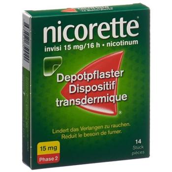 Nicorette Invisi Patch 15 mg/16h 14 pcs