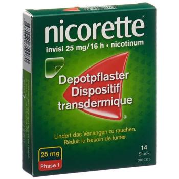 Nicorette Invisi Patch 25 mg/16h 14 pcs