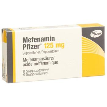 Mefenamin Pfizer Supp 125 mg 6 pcs