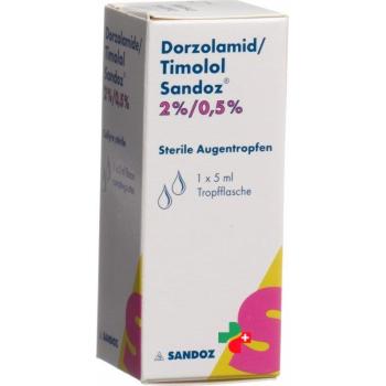 Dorzolamid/timolol Sandoz 2/0.5% 5 ml Augentropfen 