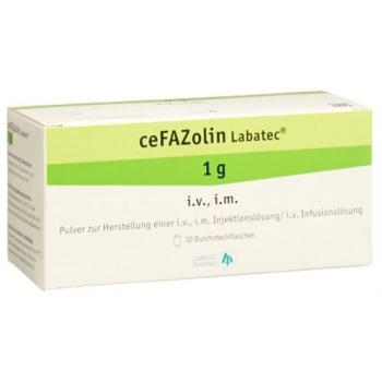 Cefazolin Labatec dry sub 1 g permeate 10 pcs