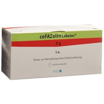 Cefazolin Labatec dry sub 2 g through 10 pcs