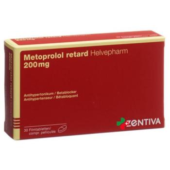 Metoprolol Helvepharm Retard 200 mg 30 filmtablets