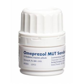 Omeprazol MUT Sandoz Filmtabl 10 mg Ds 100 pcs