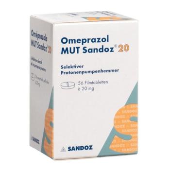 Omeprazol MUT Sandoz Filmtabl 20 mg Ds 56 pcs