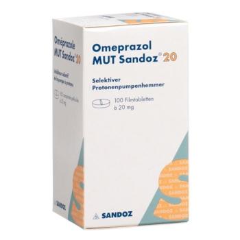Omeprazol MUT Sandoz Filmtabl 20 mg Ds 100 pcs