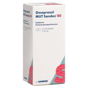 Omeprazol MUT Sandoz Filmtabl 40 mg Ds 56 pcs