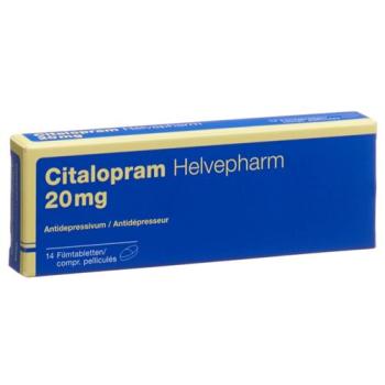 Citalopram Helvepharm Filmtabl 20 mg 14 pcs