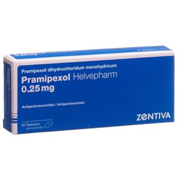 Pramipexol Helvepharm 0.25 mg 30 tablets
