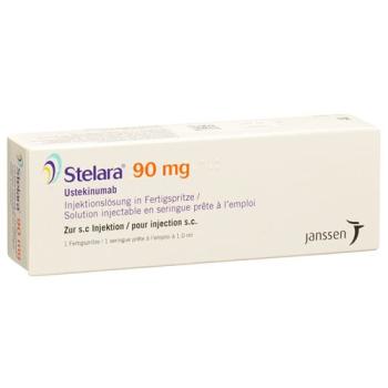 Stelara Inj L&ouml;s 90 mg/ml pre-filled syringe 1 ml