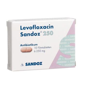 Levofloxacin Sandoz Filmtabl 250 mg 10 pcs