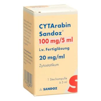 Cytarabine Sandoz Inj L&ouml;s 100 mg/5ml Durchstf