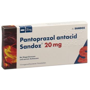 Pantoprazole antacid Sandoz film-coated tablets 20 mg 14 pcs