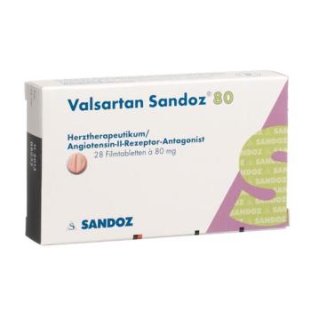 VALSARTAN Sandoz film tablets 80 mg