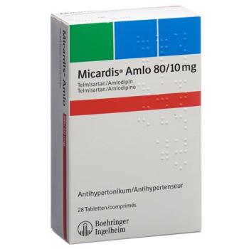 Micardis Amlo Tabl 80/10 mg 28 pcs