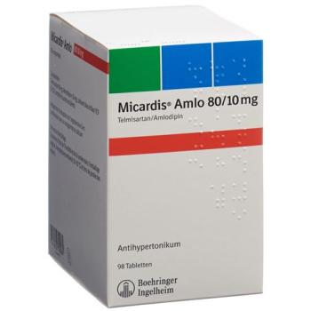 Micardis Amlo Tabl 80/10 mg 98 pcs