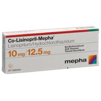 Co-Lisinopril-Mepha Tabl 10/12.5 30 pcs